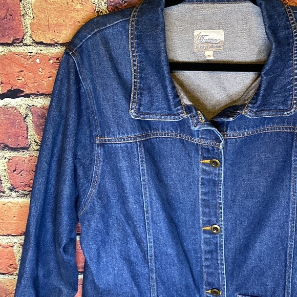 Vintage tradition county collection denim jean jacket size 16 - Picture 2 of 8